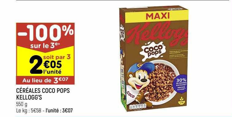 céréales coco pops kellogg's