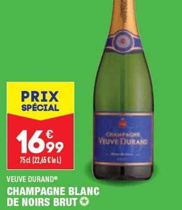 champagne blanc de noirs brut veuve durand