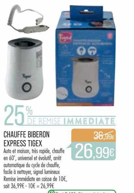 chauffe biberon express tigex