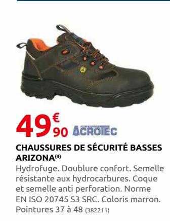 Chaussures De Sécurité Basses Arizona Acroiec