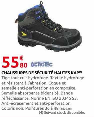 Chaussures De Sécurité Hautes Kap Acroiec