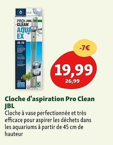 cloche d'aspiration pro clean jbl