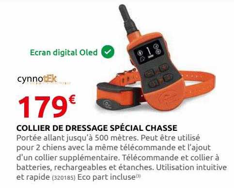 collier de dressage spécial chasse cynnotek