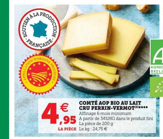 comté aop bio au lait cru perrin-vermot