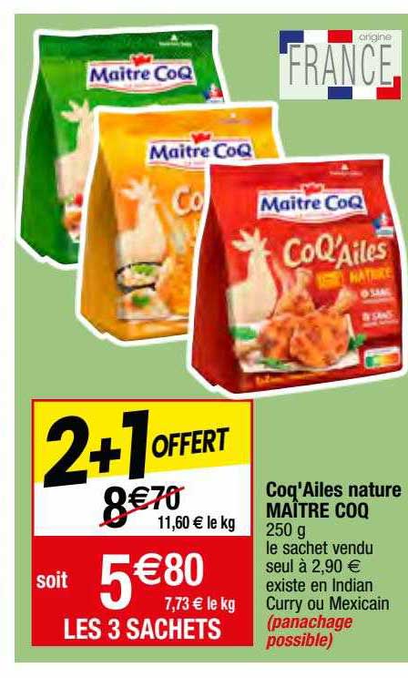 coq'ailes nature maître coq