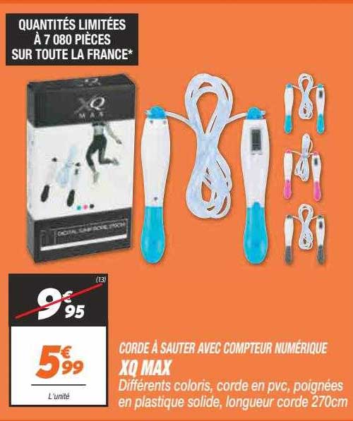 corde à sauter avec compteur numérique xq max