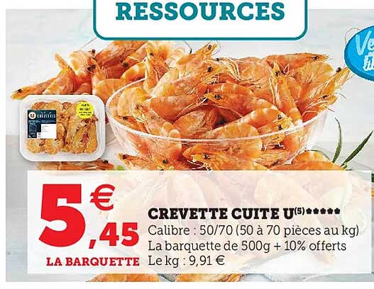 Crevette Cuite U