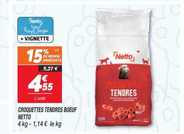 Croquettes Tendres Boeuf Netto
