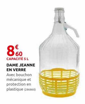 dame jeanne en verre