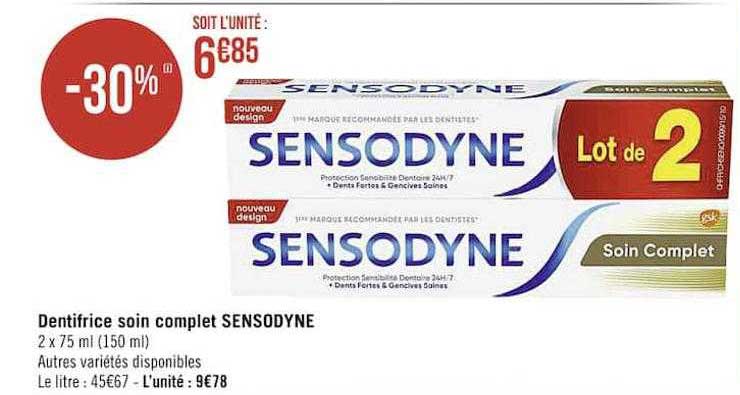Dentifrice Soin Complet Sensodyne