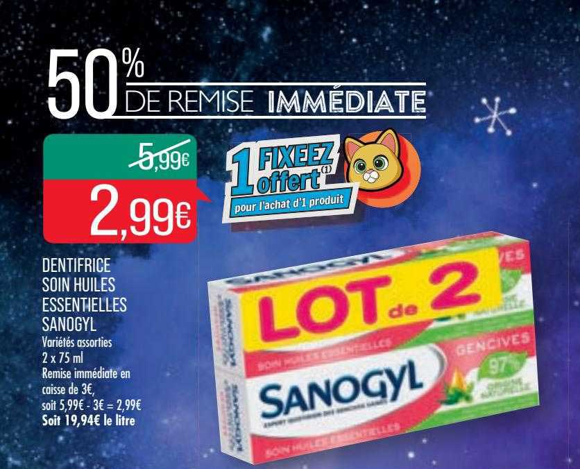dentifrice soin huiles essentielles sanogyl