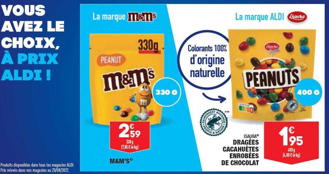 dragées cacahuètes enrobées de chocolat isaura