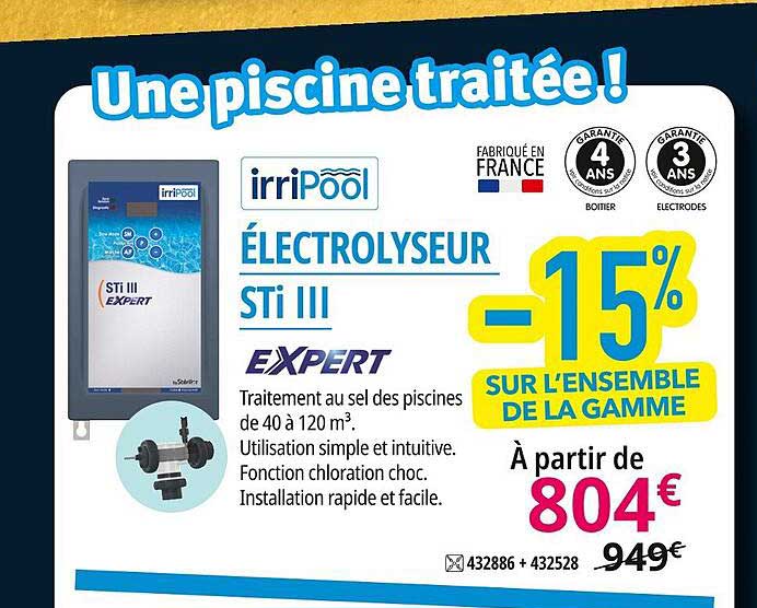 électrolyseur sti III irripool