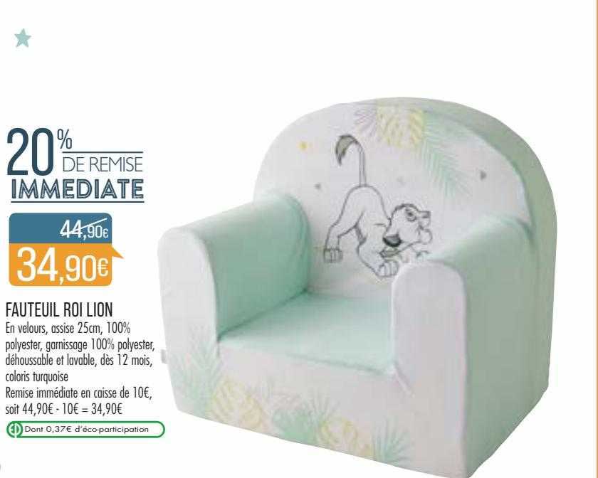 fauteuil roi lion