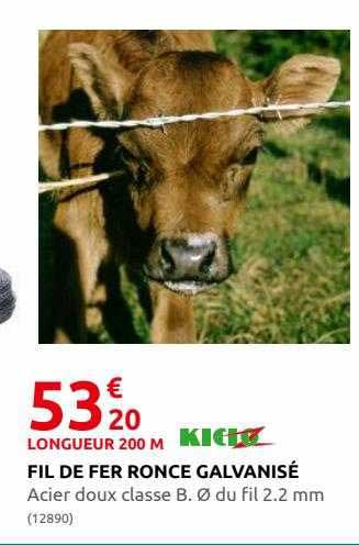 fil de fer ronce galvanisé kiclo