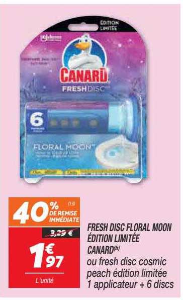 fresh disc floral moon édition limitée canard