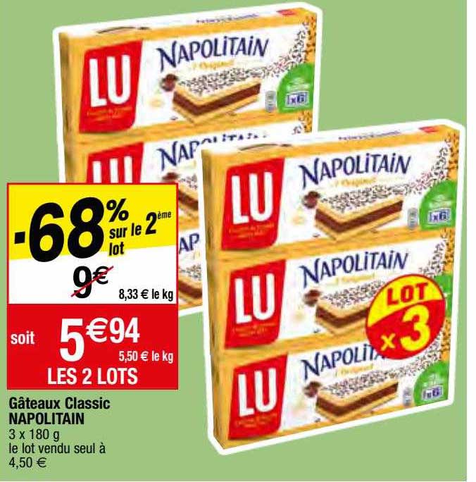 Gâteaux Classic Napolitain