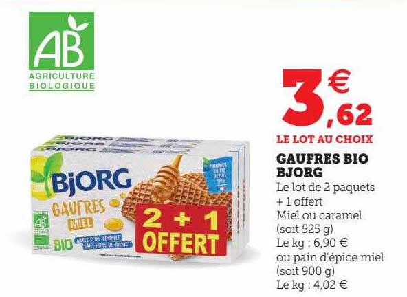 Gaufres Bio Bjorg