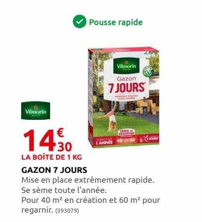 gazon 7 jours vilmorin