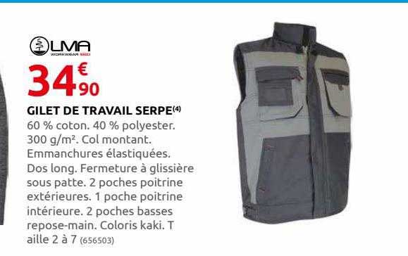 gilet de travail serpe livia