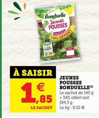jeunes pousses bonduelle