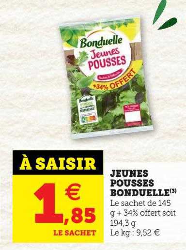 jeunes pousses bonduelle
