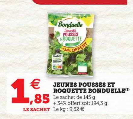 jeunes pousses et roquette bonduelle