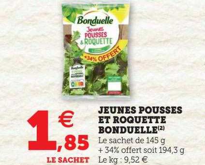 jeunes pousses et roquette bonduelle