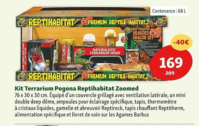 kit terrarium pogona reptihabitat zoomed