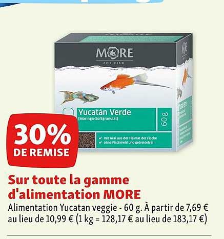 la gamme d'alimentation more