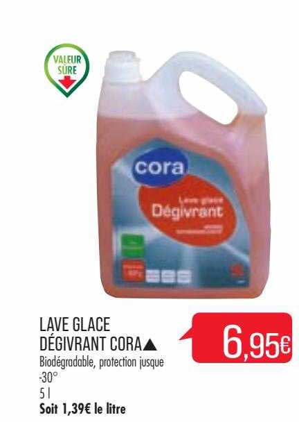 lave glace dégivrant cora