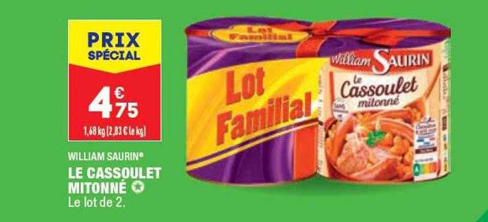 le cassoulet mitonné william saurin