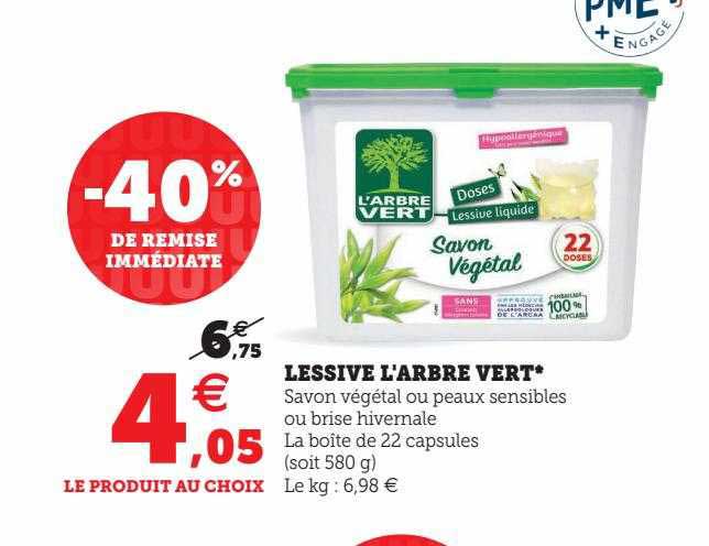 lessive l'arbre vert