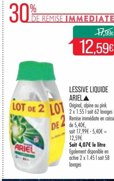 Lessive Liquide Ariel
