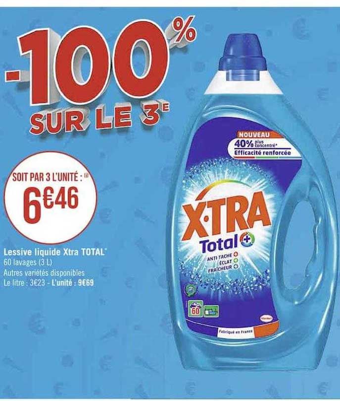 Lessive Liquide Xtra Total