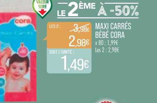 Maxi Carrés Bébé Cora