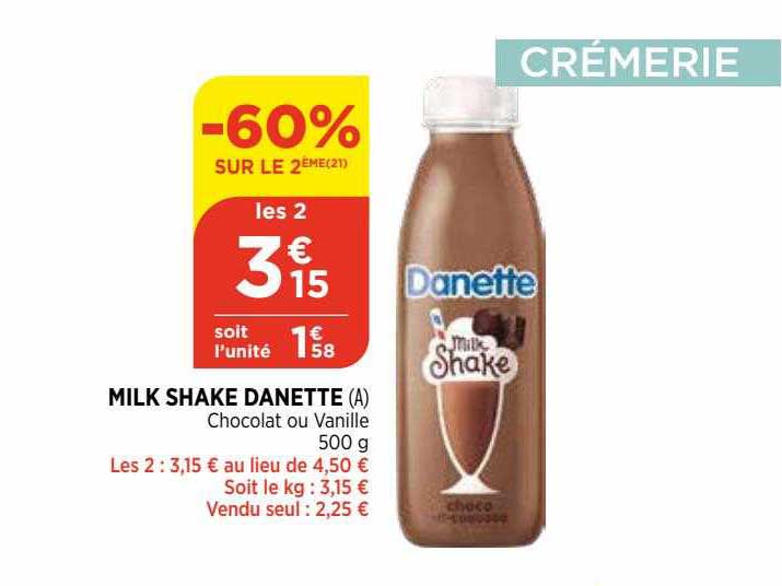 milk shake danette