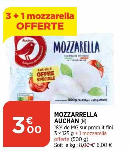 Mozzarella Auchan