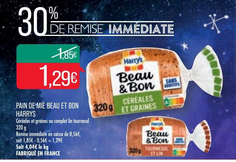 pain de mie beau et bon harrys