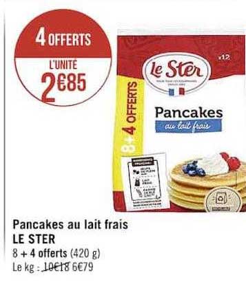 Pancakes Au Lait Frais Le Ster
