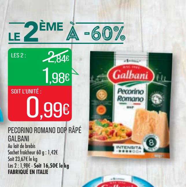Pecorino Romano Dop Râpé Galbani