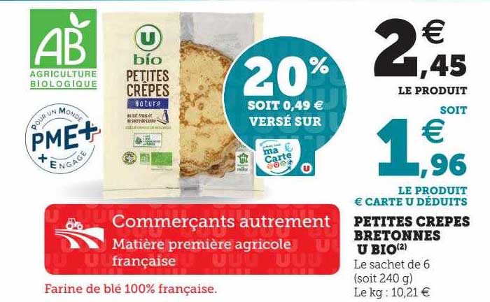Petites Crêpes Bretonnes U Bio
