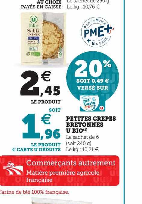 petites crêpes bretonnes u bio