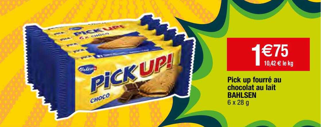 pick up fourré au chocolat au lait bahlsen