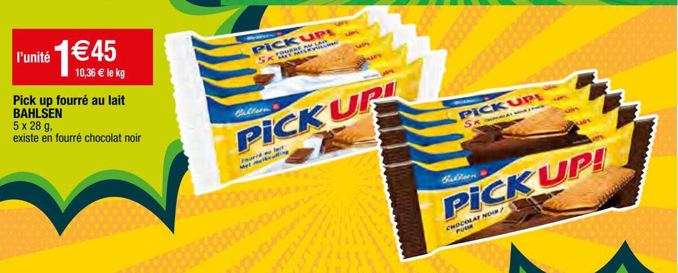 pick up fourré au lait bahlsen