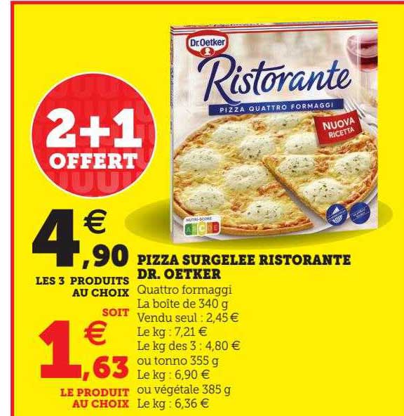 pizza surgelée ristorante dr. oetker