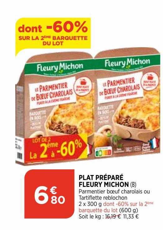 plat préparé fleury michon