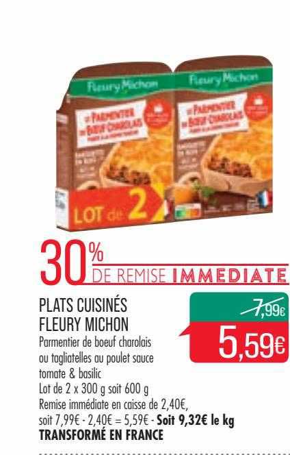 plats cuisinés fleury michon