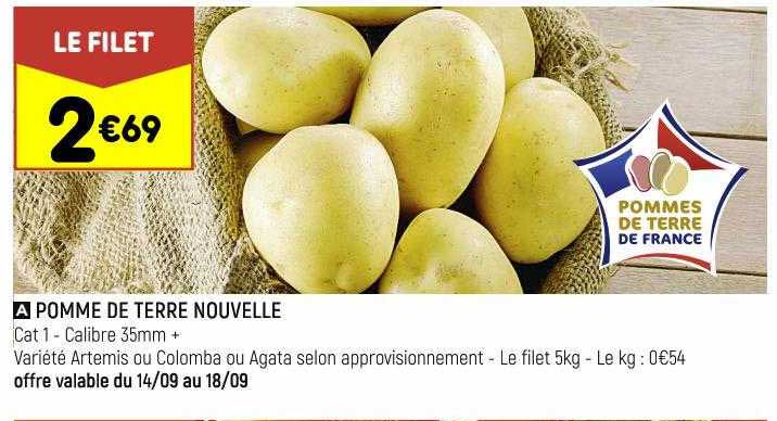 pomme de terre nouvelle