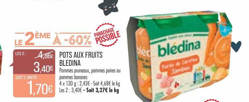 pots aux fruits blédina